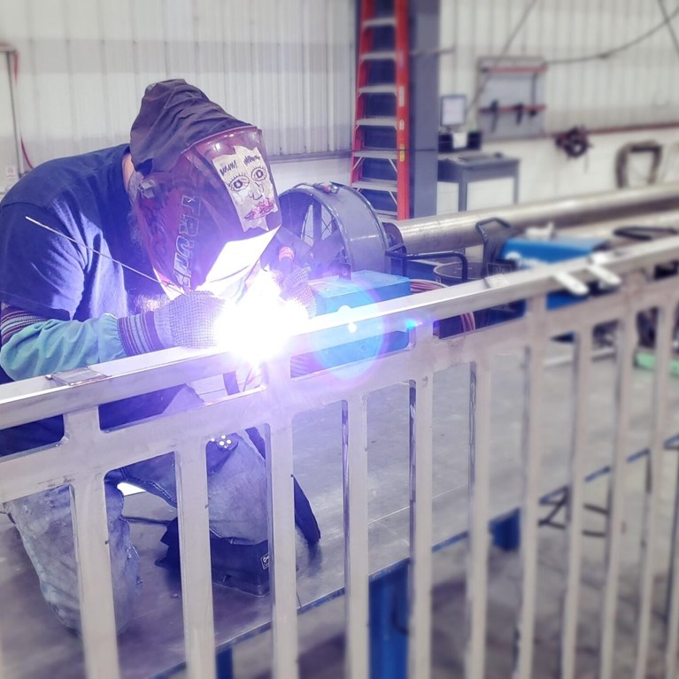 Welding Section Shot Scaled