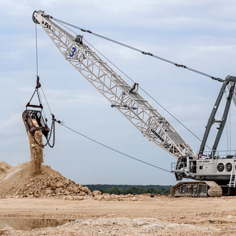 Liebherr Hs 8300 Hd Mining Dragline Excavator White